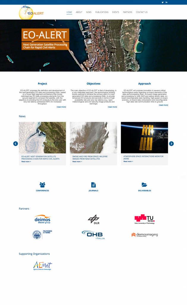 EO-ALERT. Next generation satellite processing chain for Rapid Civils ...